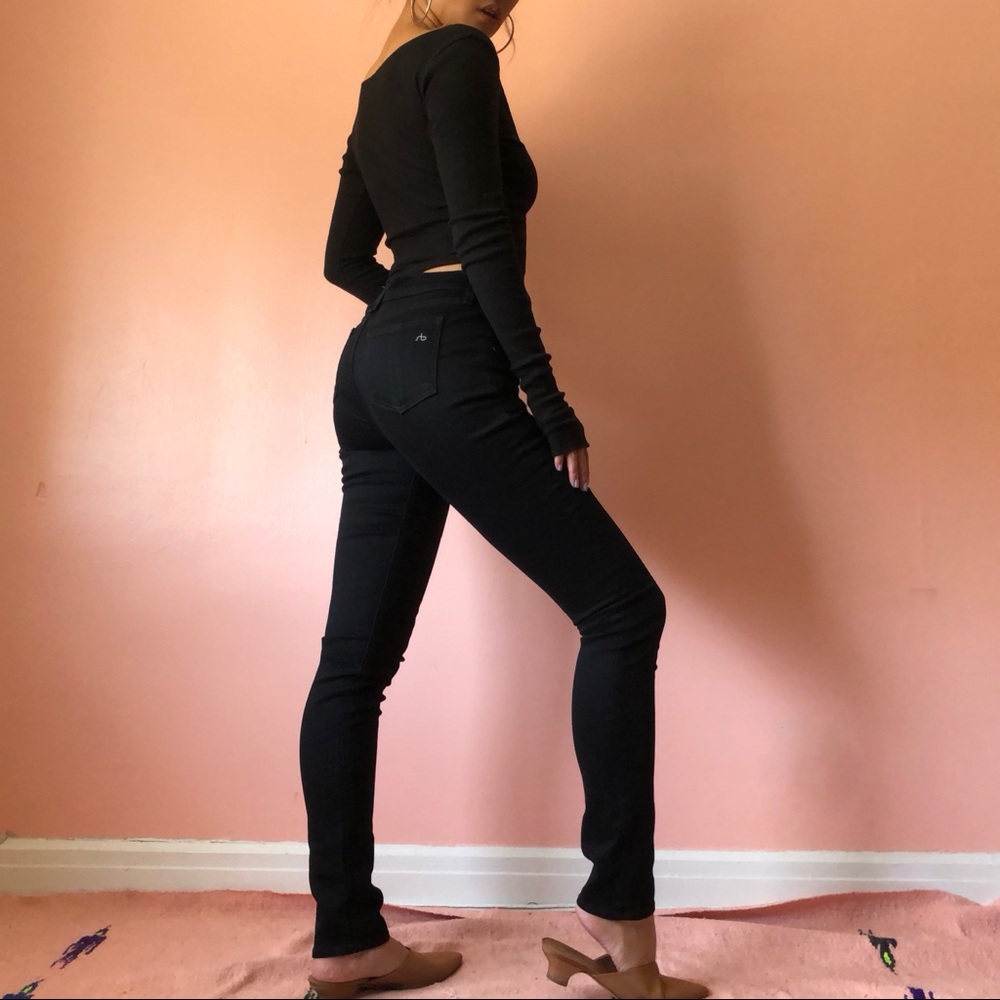 Rag & Bone Black Skinny Jeans
